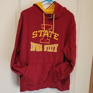 Colosseum Red and Yellow Iowa State Hoodie